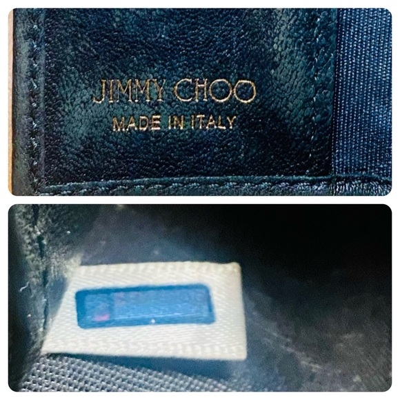 EUC Jimmy Choo Starred Studded Black Neptune Leather 6 Key Ring Case - Picture 16 of 17